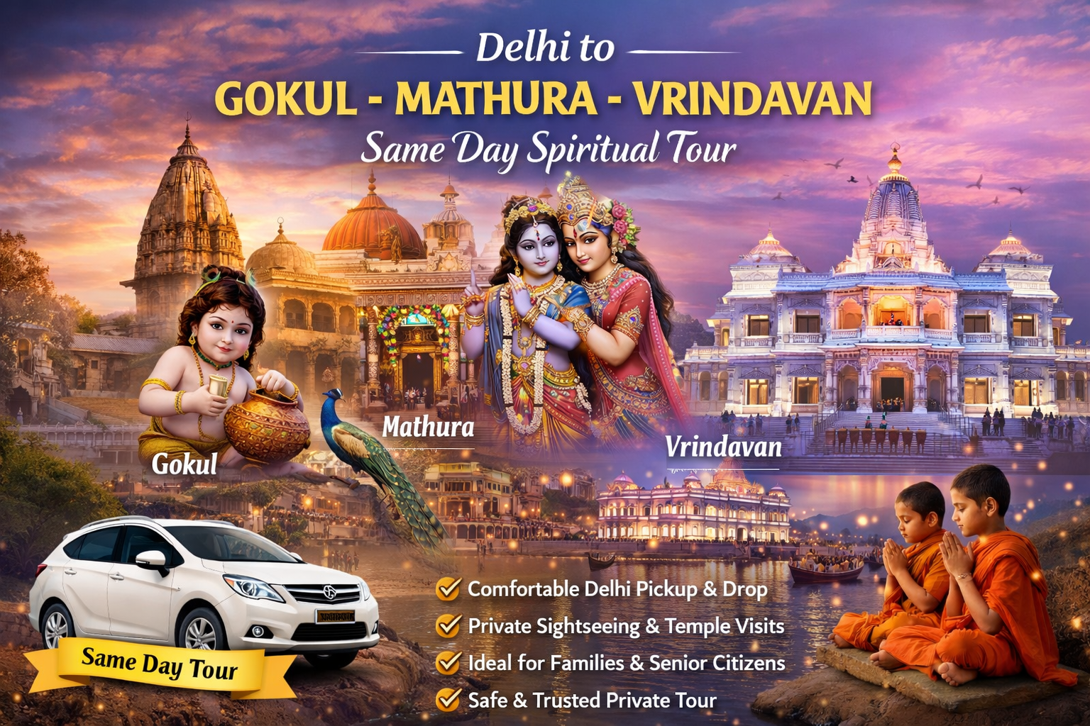 Mathura & Vrindavan One Day Tour